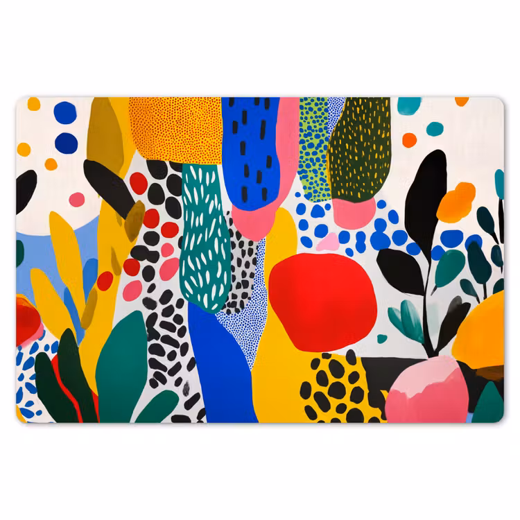 Stippen - Vormen - Modern - Kleuren Placemat vinyl groot -zzsfeer1_Kitchenyeah-website