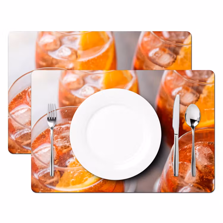 Drank - Sinaasappel - IJs - Zomer - Oranje Placemat vinyl groot -zzsfeer2_Kitchenyeah-website