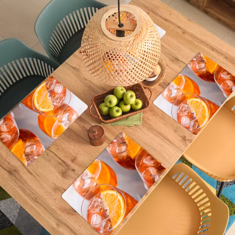 Drank - Sinaasappel - IJs - Zomer - Oranje Placemat vinyl groot -zzsfeer5_Kitchenyeah-website