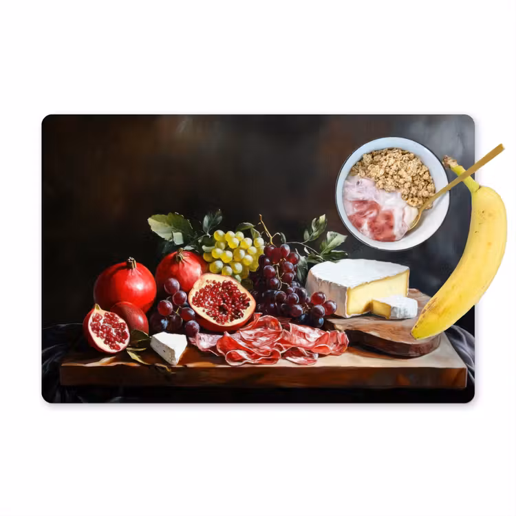 Borrelplank - Stilleven - Vintage Placemat vinyl groot -zzzproduct_Kitchenyeah-website