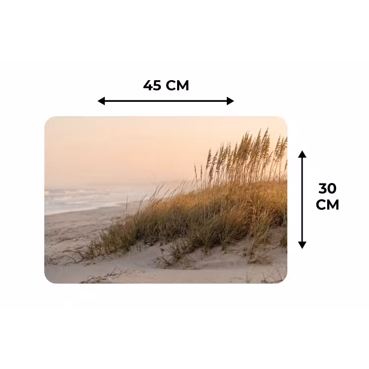 Duinlandschap - Zonsondergang - Strand Placemat vinyl groot -specs