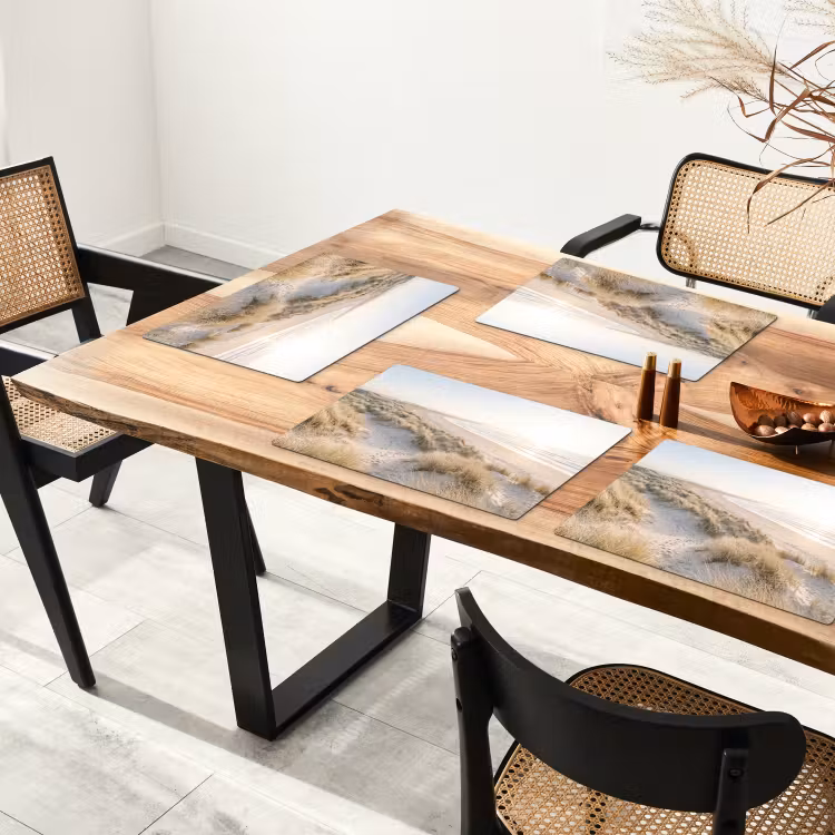 Duinen - Strand - Beige Placemat vinyl groot -zzsfeer4_Kitchenyeah-website
