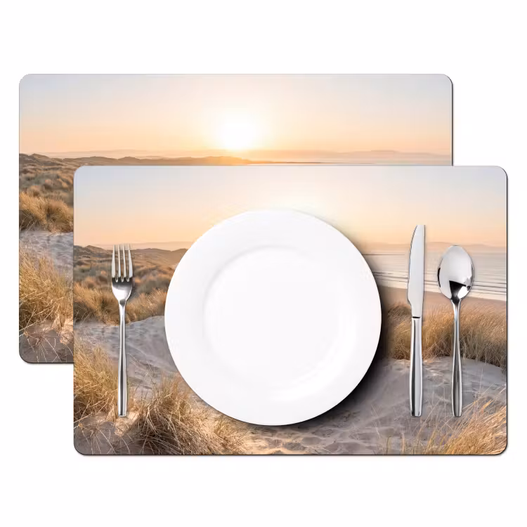 Duinen - Strand - Zee Placemat vinyl groot -zzsfeer2_Kitchenyeah-website