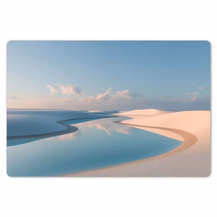 Duinen - Waterplas - Oneindige rust Placemat vinyl groot -zzsfeer1_Kitchenyeah-website
