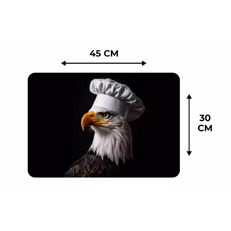 Arend -Amerika - Koksmuts - Vogel - Stoer Placemat vinyl groot -specs