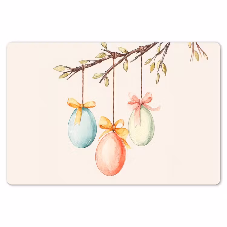 Paastak - Strikje - Eieren Placemat vinyl groot -zzsfeer1_Kitchenyeah-website