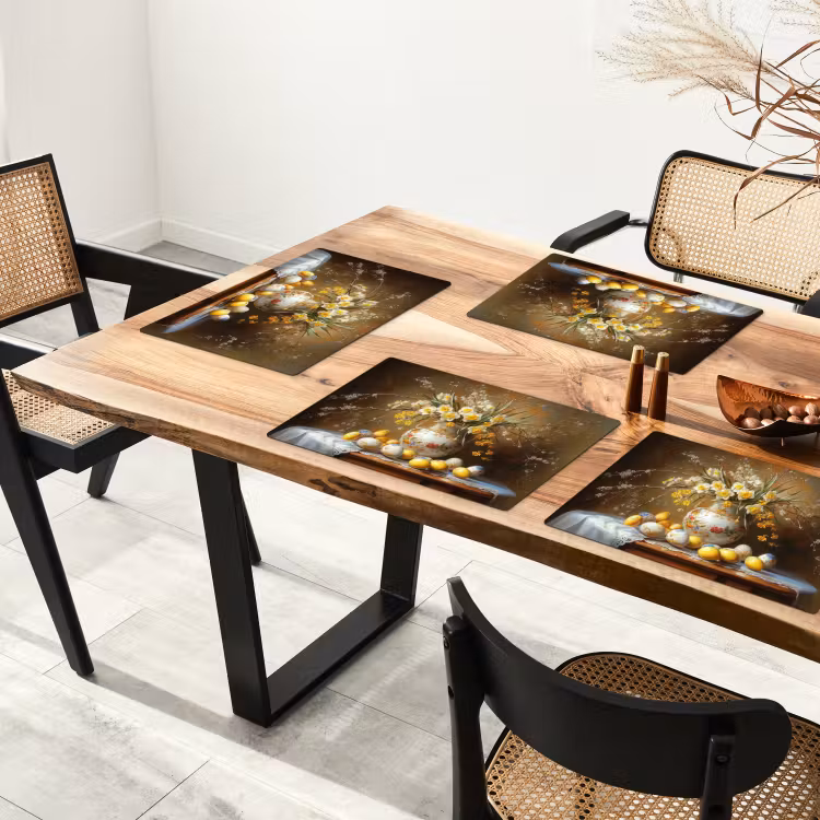 Paaseieren - Stilleven - Vaas Placemat vinyl groot -zzsfeer4_Kitchenyeah-website