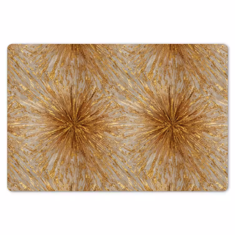 Explosie - Abstract - Goud - Wit Placemat vinyl groot 368 -zzsfeer1_Kitchenyeah-website