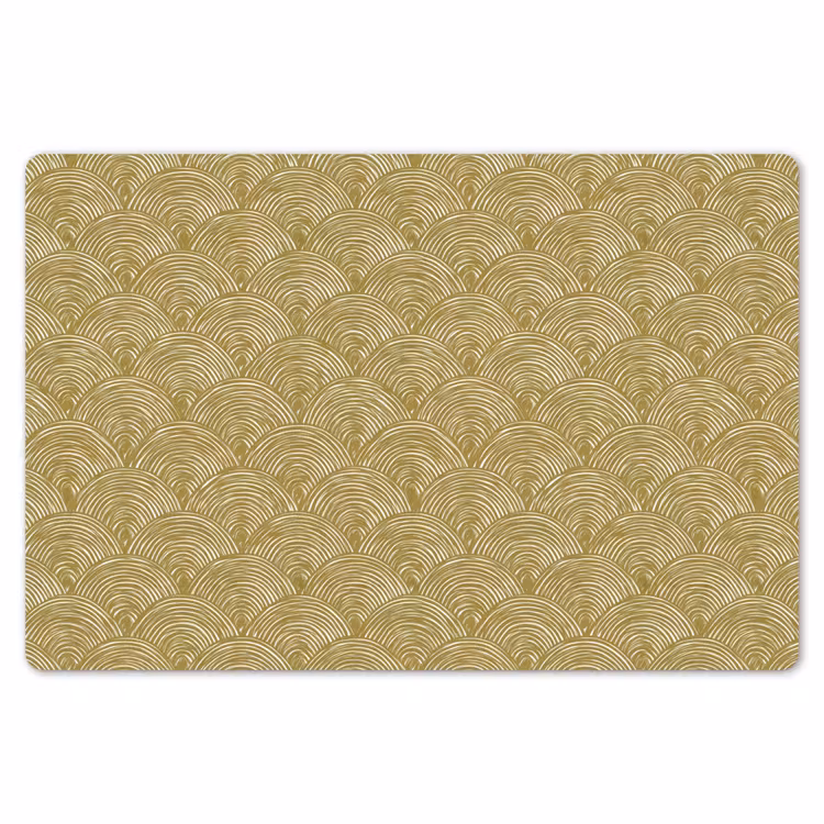 Waaier - Geometrisch - Groen Placemat vinyl groot 368 -zzsfeer1_Kitchenyeah-website