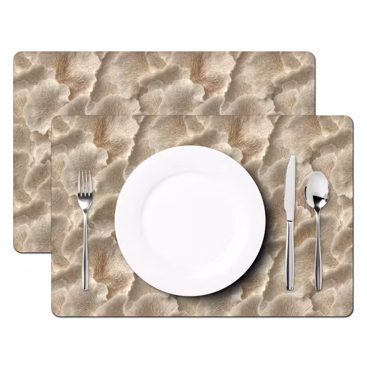 Waaierstructuren - Beige - Vezeltextuur Placemat vinyl groot 368 -zzsfeer2_Kitchenyeah-website