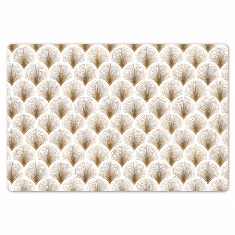Waaiers - Art Deco - Elegant - Goud - Wit Placemat vinyl groot 368 -zzsfeer1_Kitchenyeah-website