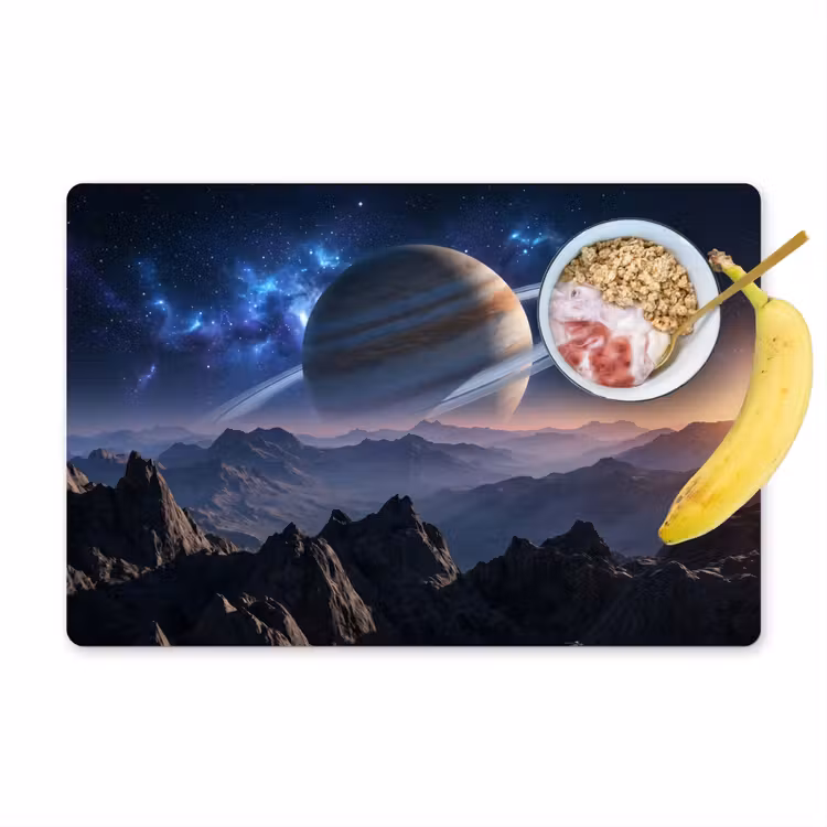 Fantasy - Kosmos - Landschap Placemat vinyl groot -zzzproduct_Kitchenyeah-website