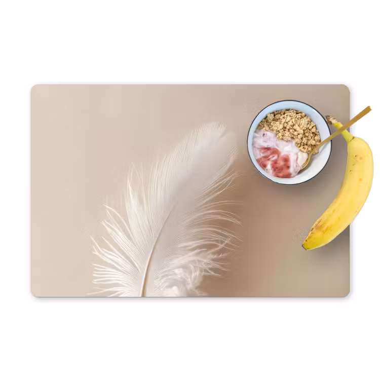 Veer - Minimalistisch - Roze Placemat vinyl groot -zzzproduct_Kitchenyeah-website