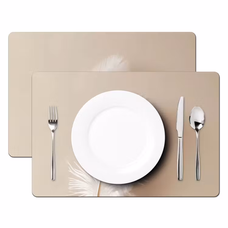 Veer - Minimalistisch - Roze Placemat vinyl groot -zzsfeer2_Kitchenyeah-website