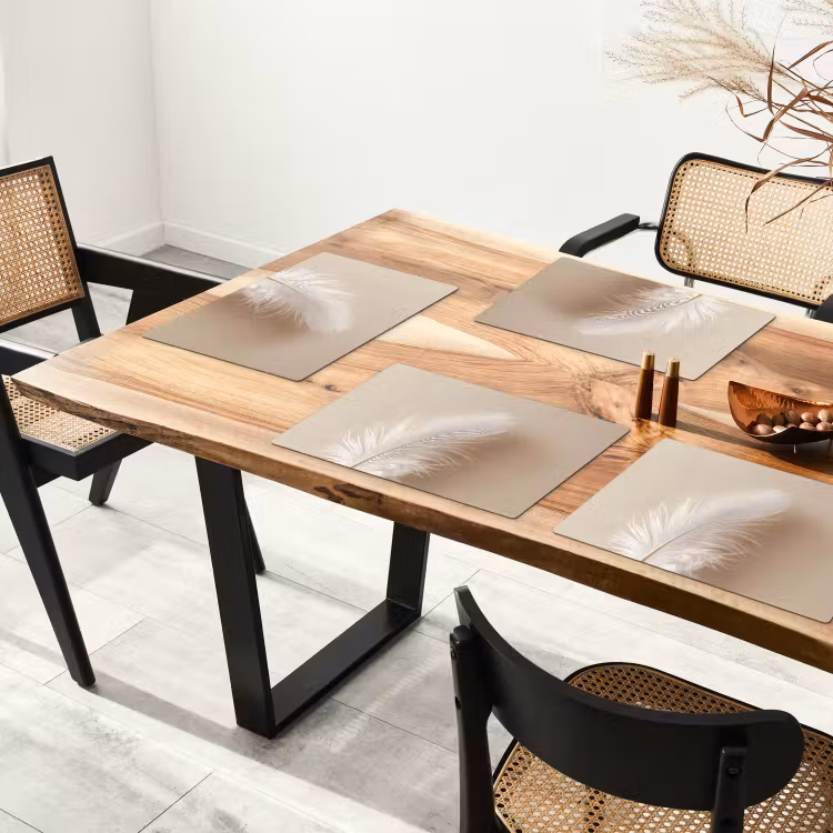 Veer - Minimalistisch - Roze Placemat vinyl groot -zzsfeer4_Kitchenyeah-website