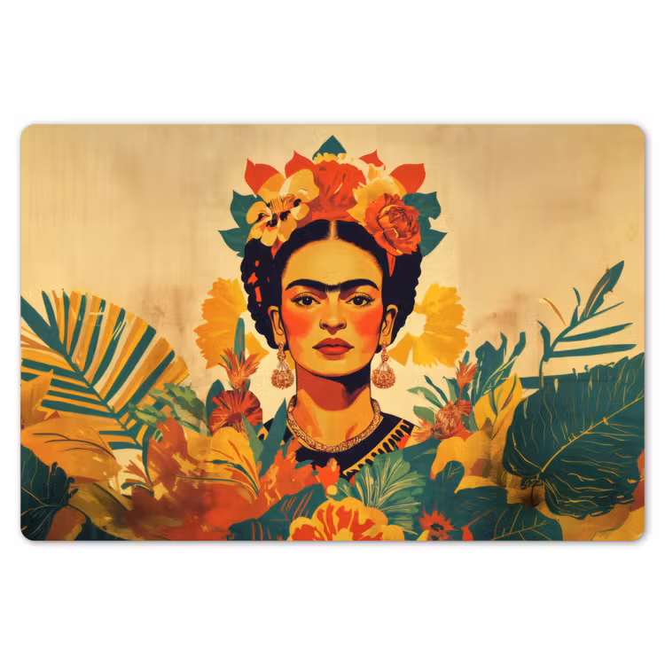 Vrouwelijk - Bloemen - Sieraden Placemat vinyl groot -zzsfeer1_Kitchenyeah-website