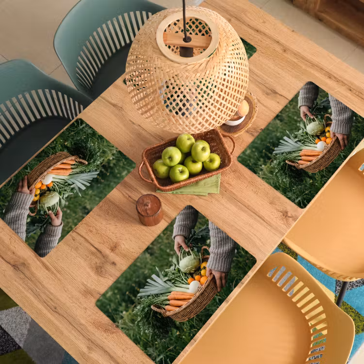 Veld - Groenten - Biologisch - Oogst Placemat vinyl groot -zzsfeer5_Kitchenyeah-website