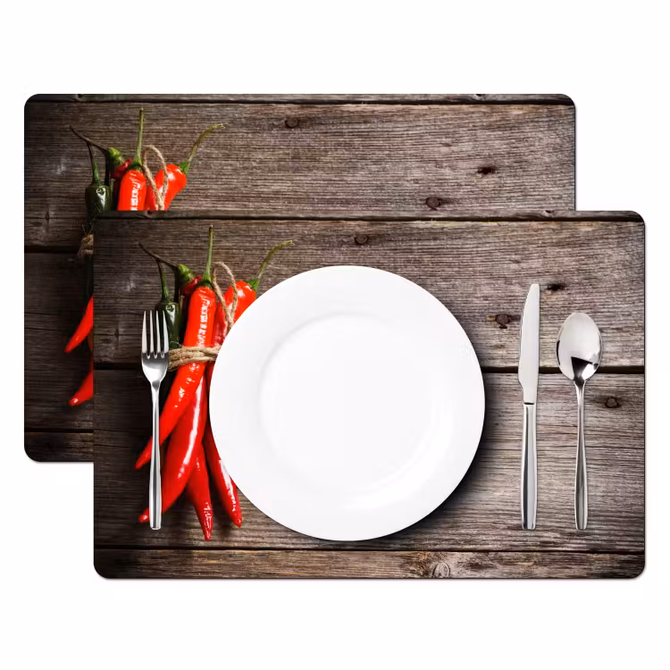 Vurige Chili Knopen Placemat vinyl groot -zzsfeer2_Kitchenyeah-website