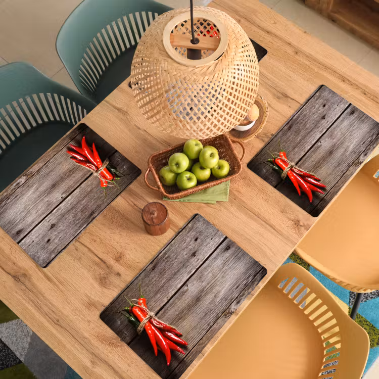 Vurige Chili Knopen Placemat vinyl groot -zzsfeer5_Kitchenyeah-website