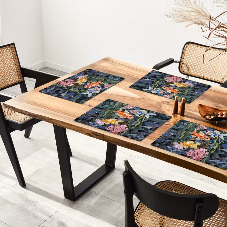 Vissen - Koraal - Zee - Mozaïek Placemat vinyl groot -zzsfeer4_Kitchenyeah-website