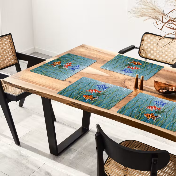 Vis - Mozaïek - Onderwater - Kleurrijk - Dieren Placemat vinyl groot -zzsfeer4_Kitchenyeah-website