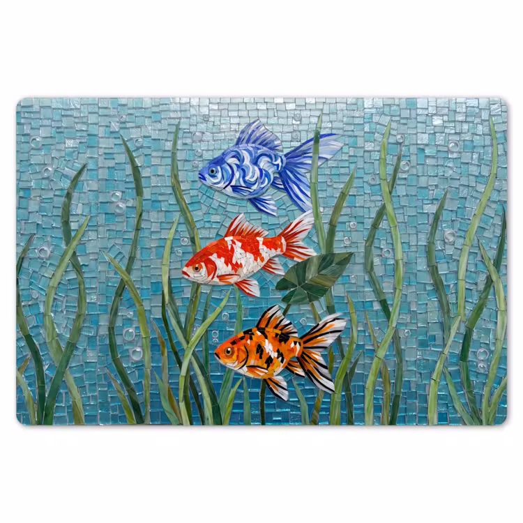 Vis - Mozaïek - Onderwater - Kleurrijk - Dieren Placemat vinyl groot -zzsfeer1_Kitchenyeah-website