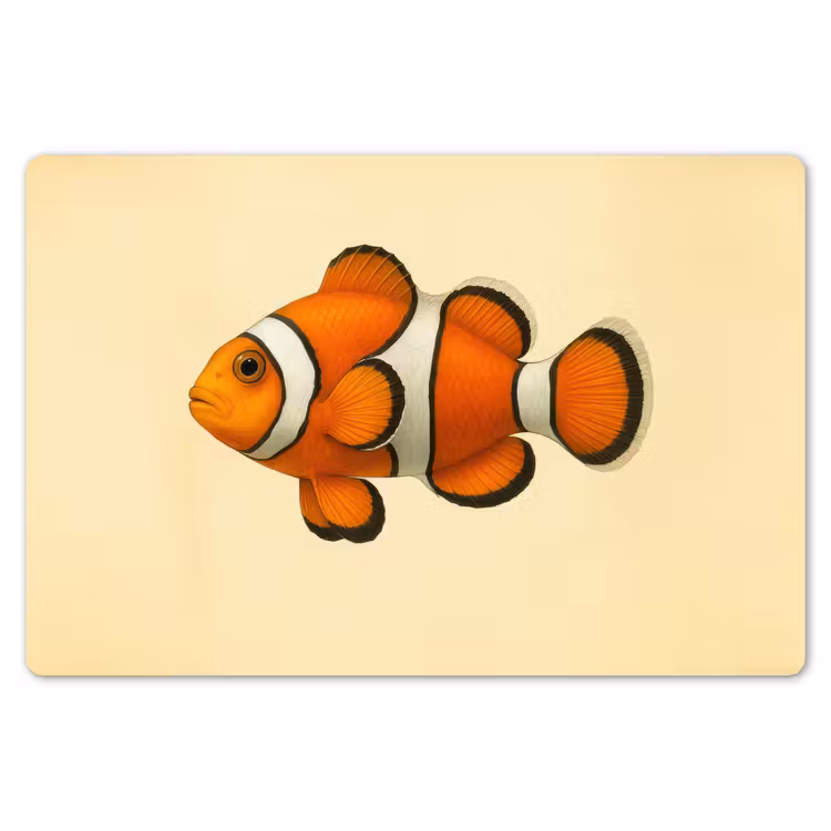 Vis - Oranje - Strepen Placemat vinyl groot -zzsfeer1_Kitchenyeah-website