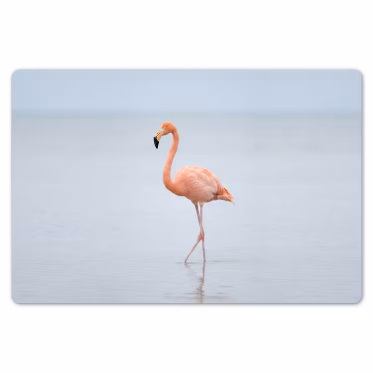 Flamingo - Zee - Roze Placemat vinyl groot -zzsfeer1_Kitchenyeah-website