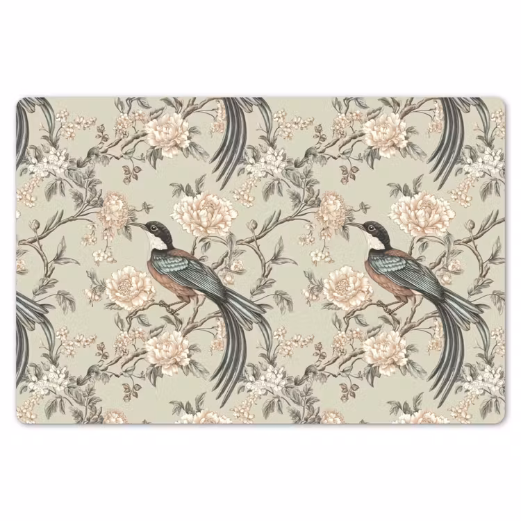 Bloem - Vogel - Kleurrijk Placemat vinyl groot 368 -zzsfeer1_Kitchenyeah-website