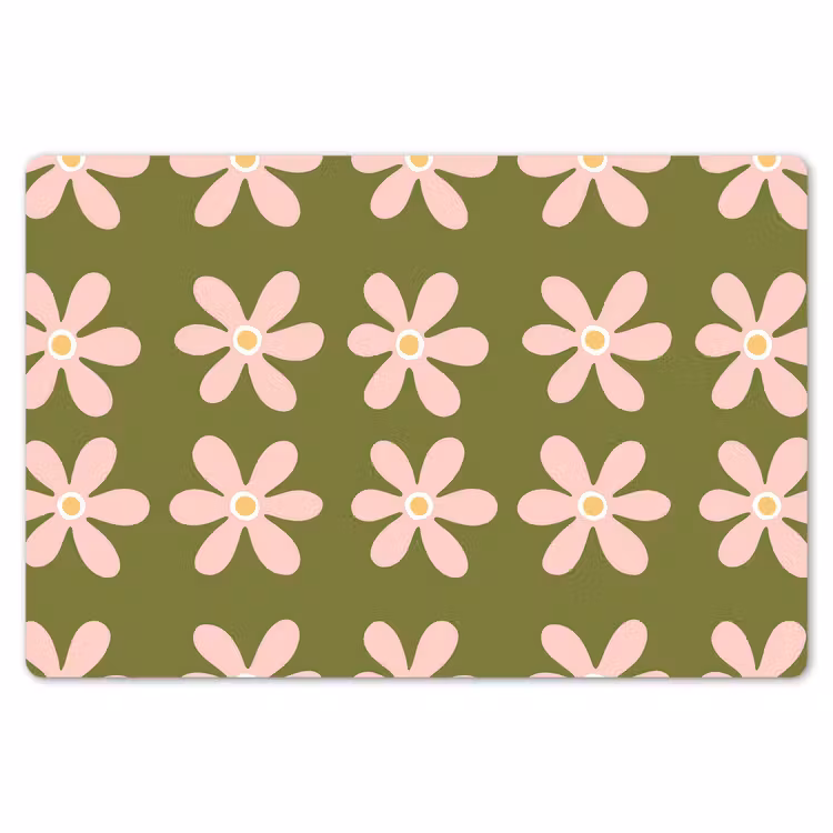 Bloem - Modern - Groen Placemat vinyl groot 368 -zzsfeer1_Kitchenyeah-website