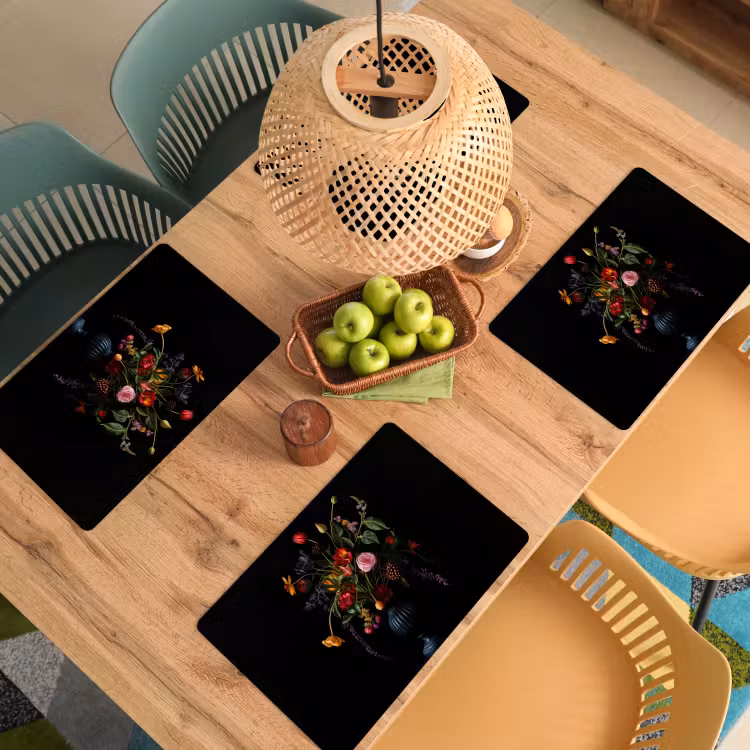 Bloemen - Bessen - Klassiek Placemat vinyl groot -zzsfeer5_Kitchenyeah-website