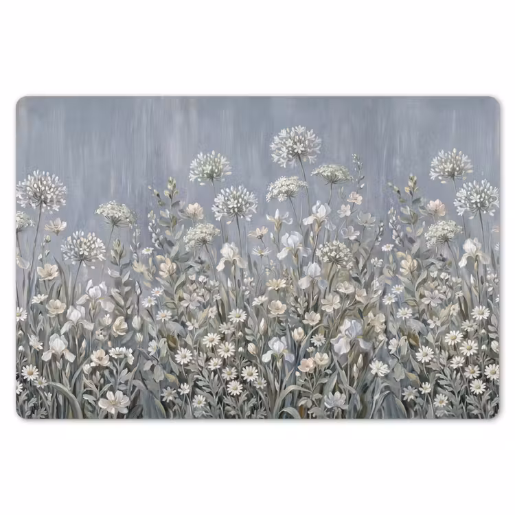 Bloemen - Botanisch - Blauw Placemat vinyl groot -zzsfeer1_Kitchenyeah-website