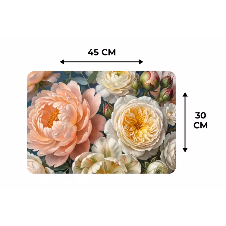 Bloemen - Boeket - Natuur - Klassiek - Kleurrijk Placemat vinyl groot -specs