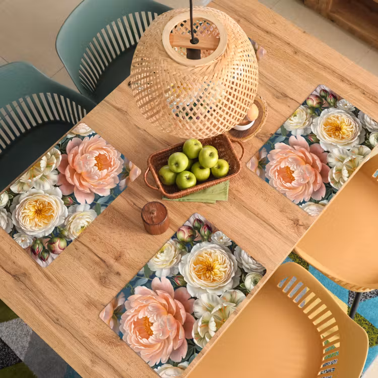 Bloemen - Boeket - Natuur - Klassiek - Kleurrijk Placemat vinyl groot -zzsfeer5_Kitchenyeah-website