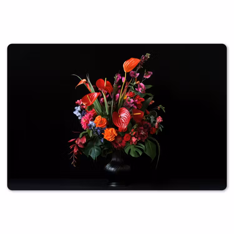 Bloemen - Boeket - Sierlijk Placemat vinyl groot -zzsfeer1_Kitchenyeah-website