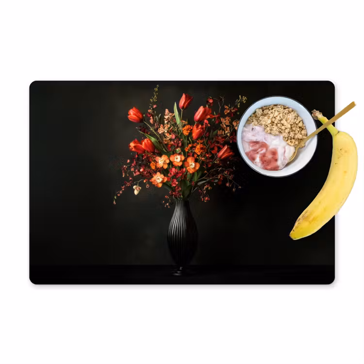 Bloemen - Takken - Boeket Placemat vinyl groot -zzzproduct_Kitchenyeah-website
