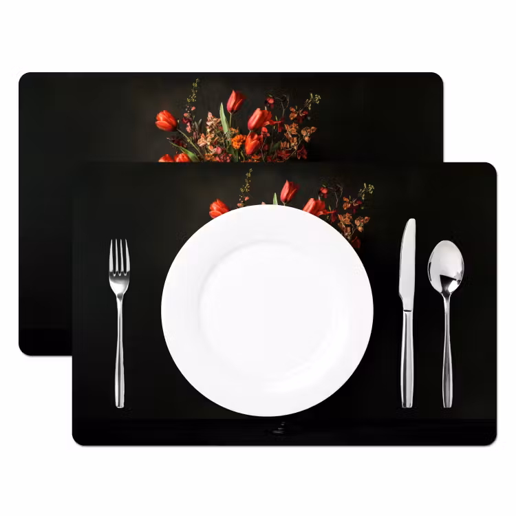 Bloemen - Takken - Boeket Placemat vinyl groot -zzsfeer2_Kitchenyeah-website