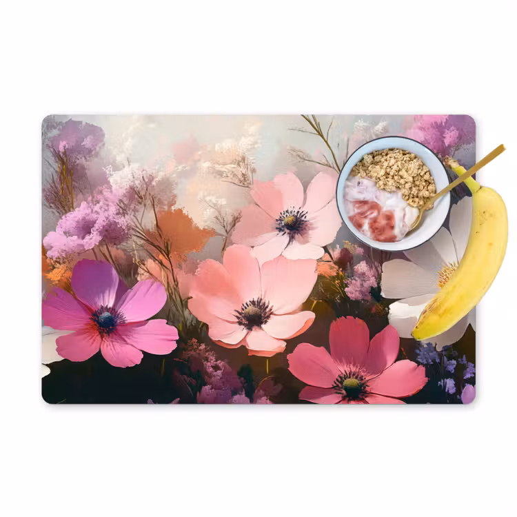 Bloemen - Kleurrijk - Bloei Placemat vinyl groot -zzzproduct_Kitchenyeah-website