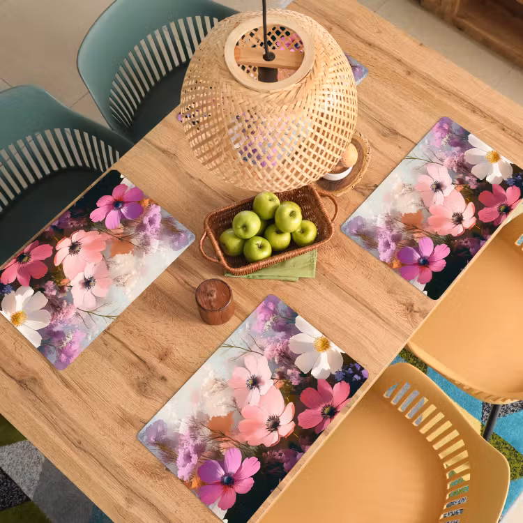 Bloemen - Kleurrijk - Bloei Placemat vinyl groot -zzsfeer5_Kitchenyeah-website