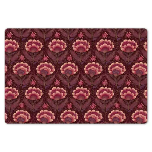 Bloemen - Waaier - Paars Placemat vinyl groot 368 -zzsfeer1_Kitchenyeah-website