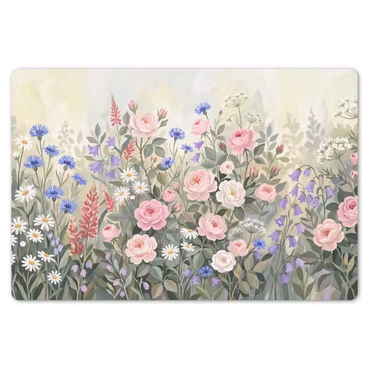 Bloemen - Tuin - Natuur - Kleurrijk Placemat vinyl groot -zzsfeer1_Kitchenyeah-website