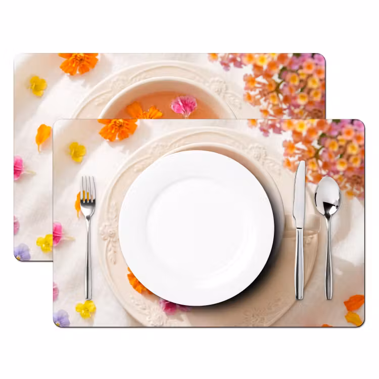 Bloemen - Kop - Natuur - Kleurrijk - Zomer Placemat vinyl groot -zzsfeer2_Kitchenyeah-website