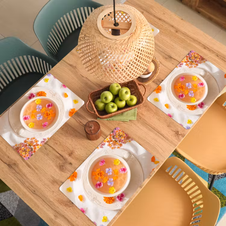 Bloemen - Kop - Natuur - Kleurrijk - Zomer Placemat vinyl groot -zzsfeer5_Kitchenyeah-website
