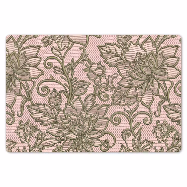 Bloemen - Kant - Patroon - Klassiek - Groen Placemat vinyl groot -zzsfeer1_Kitchenyeah-website