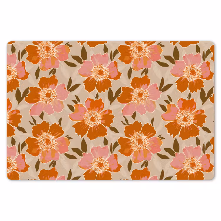 Bloemen - Motief - Retro Placemat vinyl groot 368 -zzsfeer1_Kitchenyeah-website