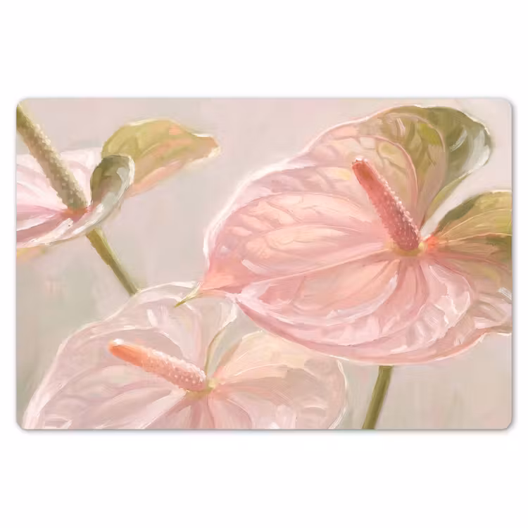 Bloemen - Pastel - Abstract - Natuur - Groen Placemat vinyl groot -zzsfeer1_Kitchenyeah-website