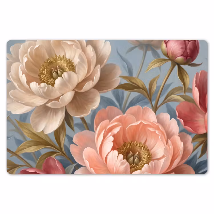 Bloemen - Roze - Beige - Modern - Natuur Placemat vinyl groot -zzsfeer1_Kitchenyeah-website