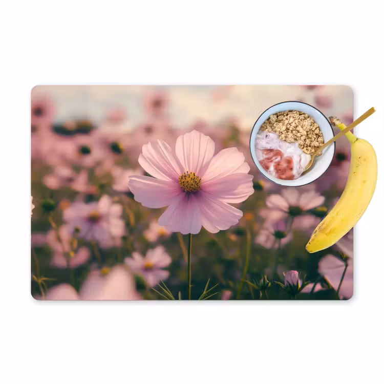 Bloemen - Paars - Wazig Placemat vinyl groot -zzzproduct_Kitchenyeah-website