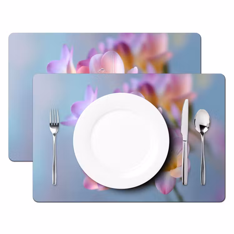Bloemen - Paars - Overloop - Meeldraden Placemat vinyl groot -zzsfeer2_Kitchenyeah-website
