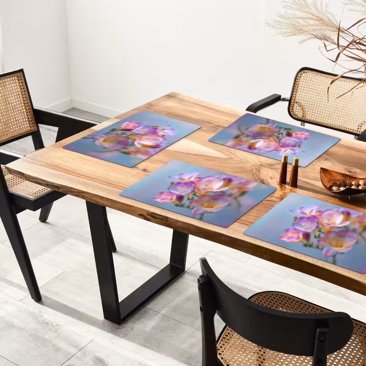 Bloemen - Paars - Overloop - Meeldraden Placemat vinyl groot -zzsfeer4_Kitchenyeah-website